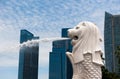 SINGAPORE - August, 22, 2010: Merlion statue, Singapore